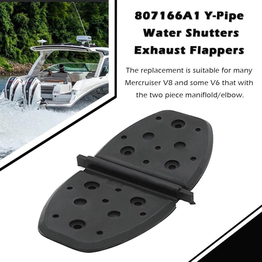 1 Set Exhaust Flappers Water Shutters for Mercruiser Stern Drive V8 V6 Engines 4.3 5.0 5.7 7.4 305 350 454 502 807166A1