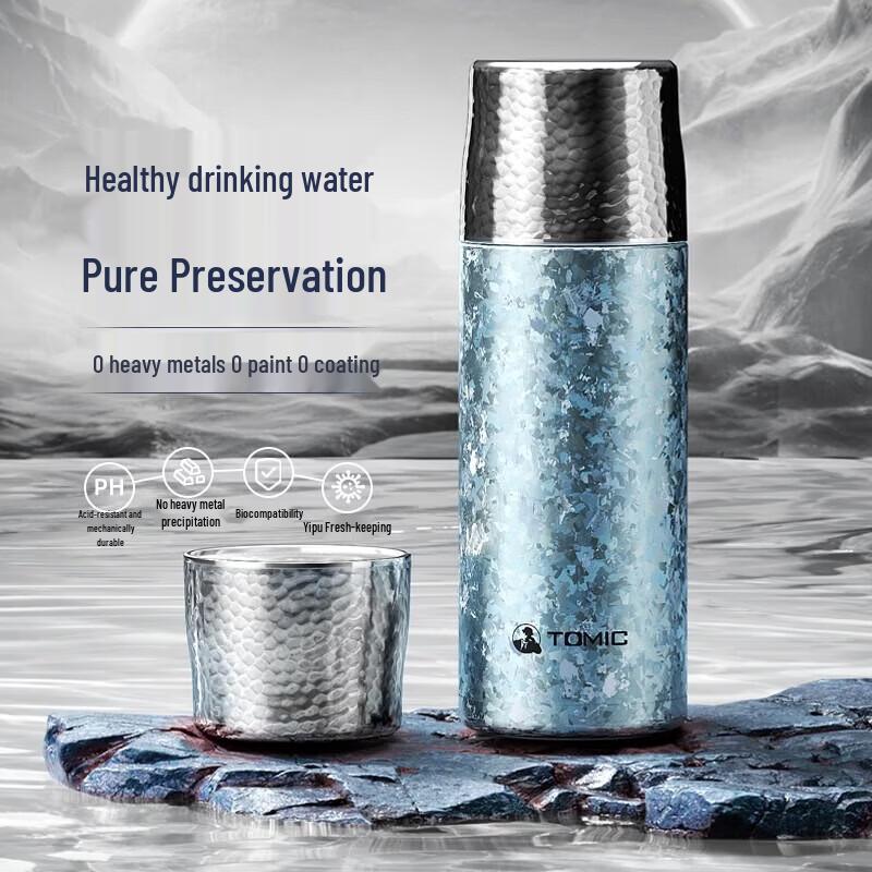 

TOMIC 410ml Blue Insulated Cup with Titanium Tea Infuser