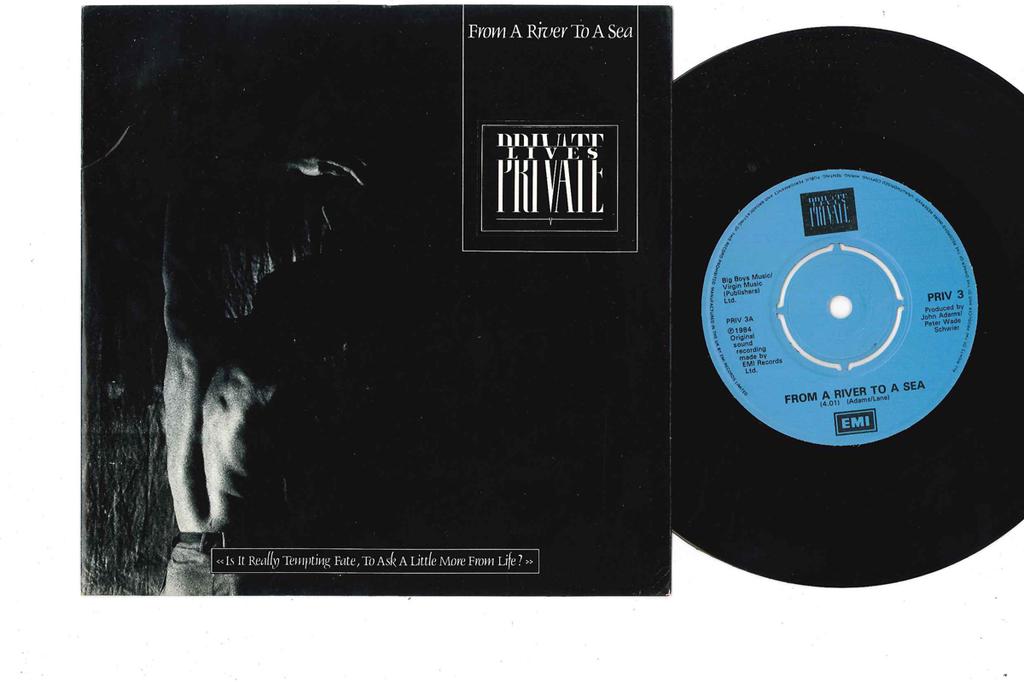 7inch Record PRIVATE LIVES - From A River To A Sea / Because You PRIV3 EMI 1984 UK Pop Used
