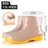 Sunny and rain women's low-tube rain shoes wear waterproof, non-slip and wear-resistant women's rubber shoes size 36-41 kitchen cleaning water shoes
