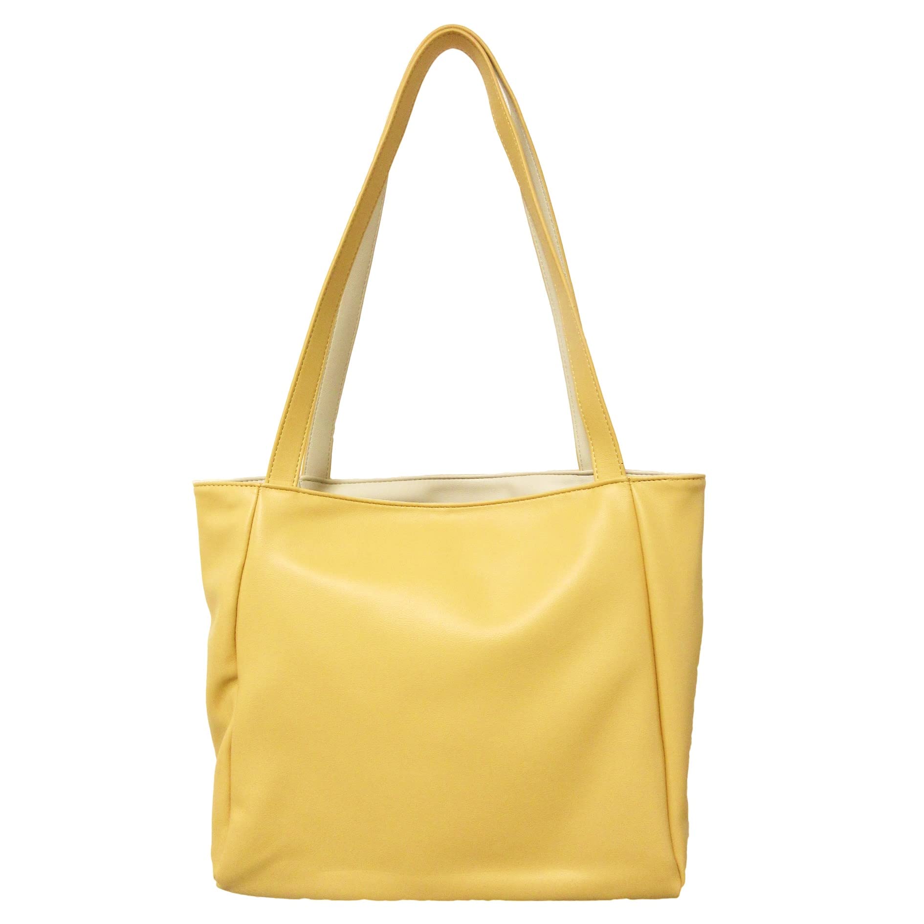 

[KAIYU] Женская двусторонняя сумка с косметичкой, искусственная кожа (желтый)