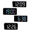 Digital Led Alarm Clock Voice Control Battery USB Dual Power Adjustable Brightness Mute For Teens Bedrooms Bedside