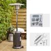 Round Umbrella Stand Up Patios Heater Replacement Base Fixation For Outdoor Heater Heavy Duty Metal Ground