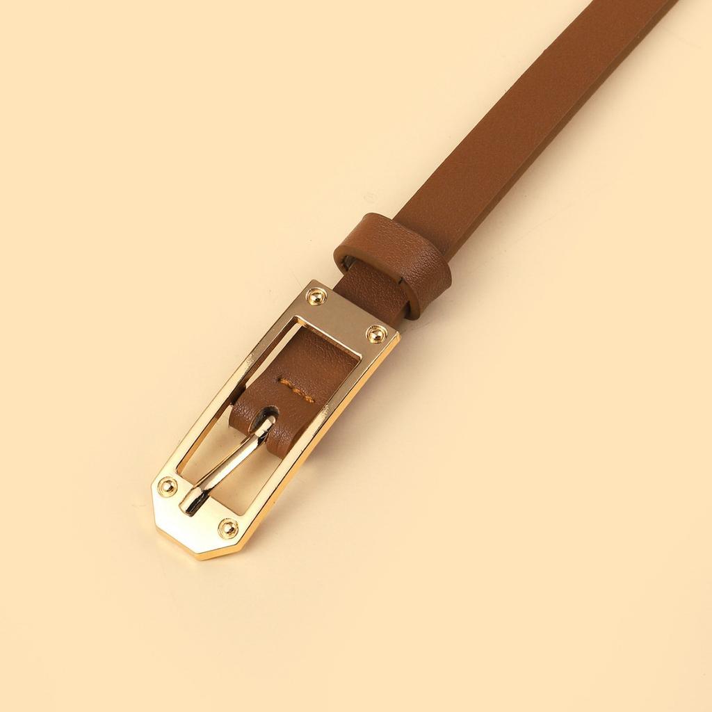 Ladies Fine Belt Alloy Pin Buckle Dress Sweater Decorative Sun Buckle Belt