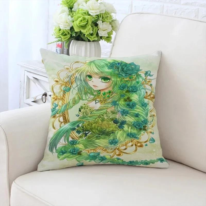 Față de pernă decorativă de lux pentru casă, pentru mașină, sufragerie, canapea, cu model Fata cu floarea-soarelui