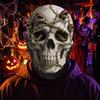 2D Flat Printed Full Face Mesh Headgear Breathable Halloween  Cosplay Mask Skull Zombie Mask  Prank