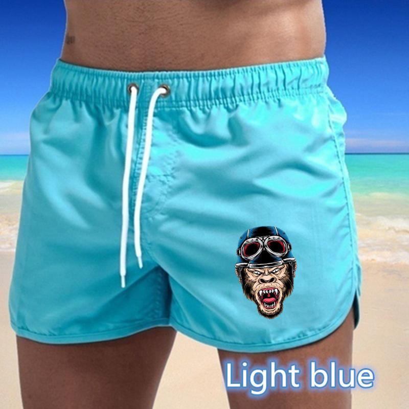 BBK-50 Summer New Men's Quick-Drying Swim Trunks Sports Pants Swimwear Beach Shorts Jogging Shorts Sports Creative Basketball Print