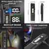 Ultra-Thin Portable LED Flashlight with Pen Clip and Digital Display for Outdoor EDC Tactical Use