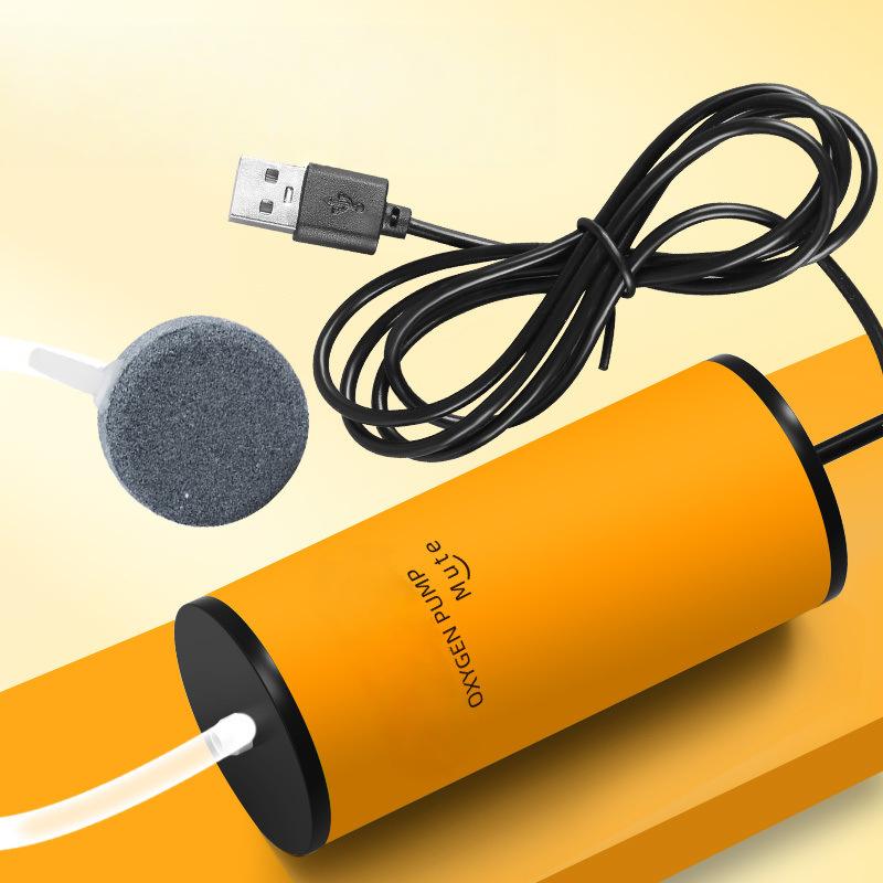 Usb Aquarium Air Pump Super Silent with Filter Oxygen Bubbler Fish Tank Portable Oxygenator for Home Office Use Energy Saving