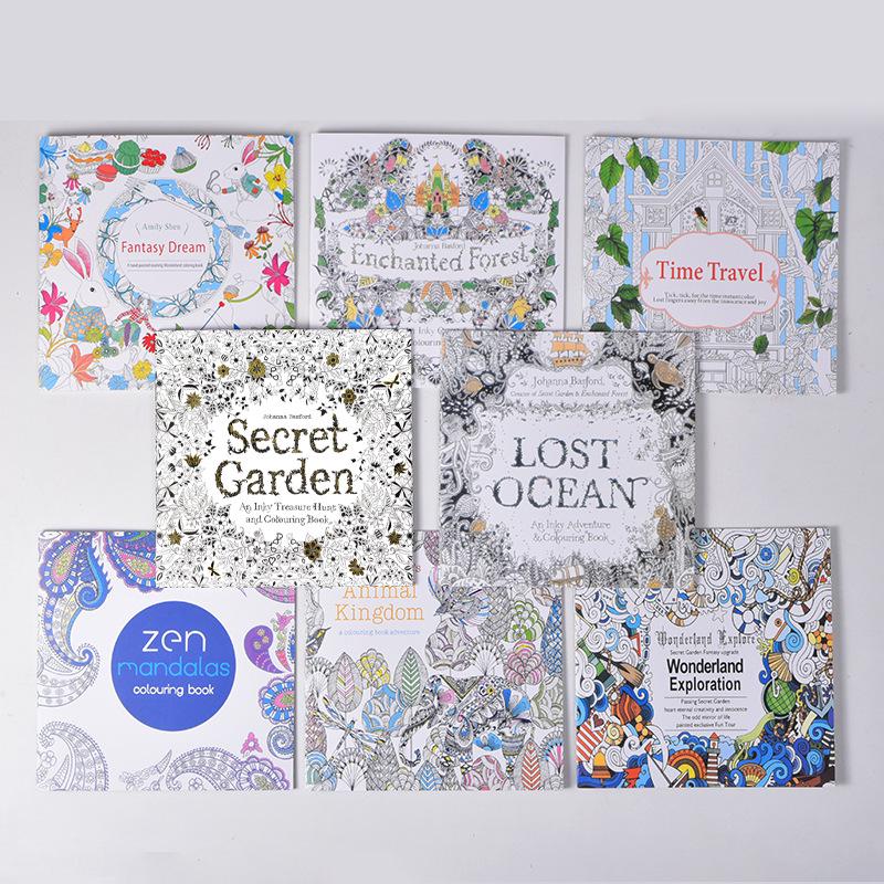 Secret Garden Coloring Book: Stress Relief and Creative Doodle for Adults and Children