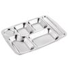 Cmaos 304 Stainless Steel 6-Compartment Meal Tray
