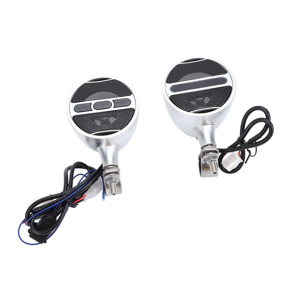 Motorcycle ATV Speaker Handlebar Waterproof MP3 Bluetooth Amp Stereo Sound Radio System DC12V