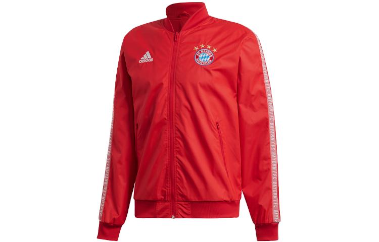 Adidas Bayern Munich Black Jackets Men s Red Baseball Collar Moderate Other DX9218 M