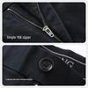 Langdeng Men's Straight Fit Business Casual Trousers