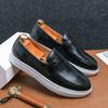Foreign Trade Large Size 4748 British Style Small Leather Shoes One Pedal Loafer Board Shoes Sports and Leisure Versatile Trendy Shoes Men's Shoes
