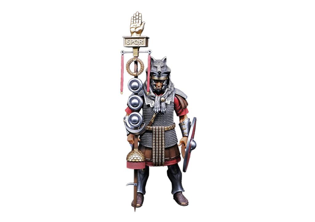 XESRAY STUDIO for 017 Roman Legion Standard Bearer Scale PVC ABS Painted Movable Figure "Fight Glory" 1/12 &