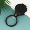 Folding Magnifying Glass Folded Leather Case Portable Handheld Jewelry Loupe 8X Mini Magnification 50/60/70MM