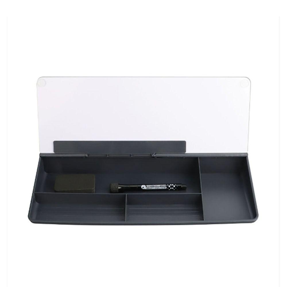 Quente Vidro Mesa Quadro Branco Plástico Com Armazenamento Armazenamento Quadro Branco Doméstico Temperado Quadro de Mensagens Desktop