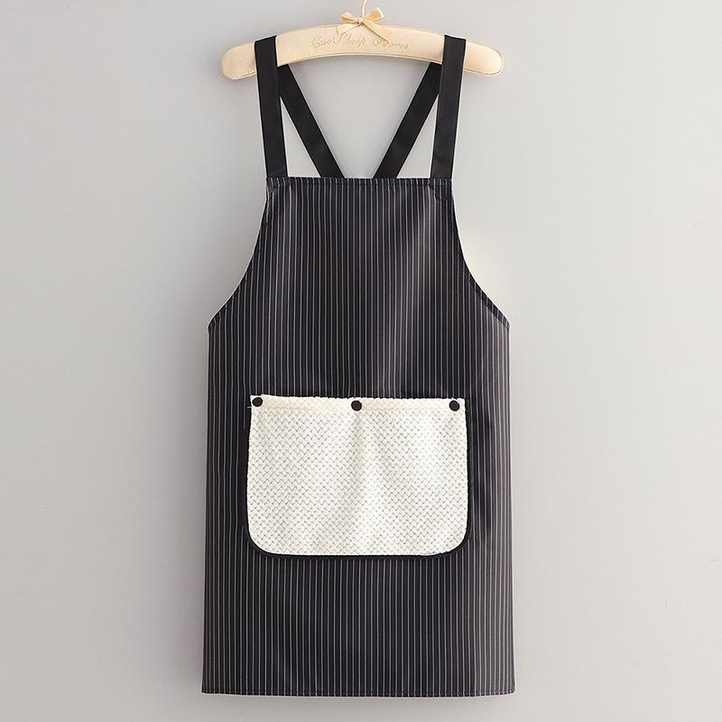 Waterproof Oil-Proof Detachable Towel Apron for Women - Thickened Waist Kitchen Apron