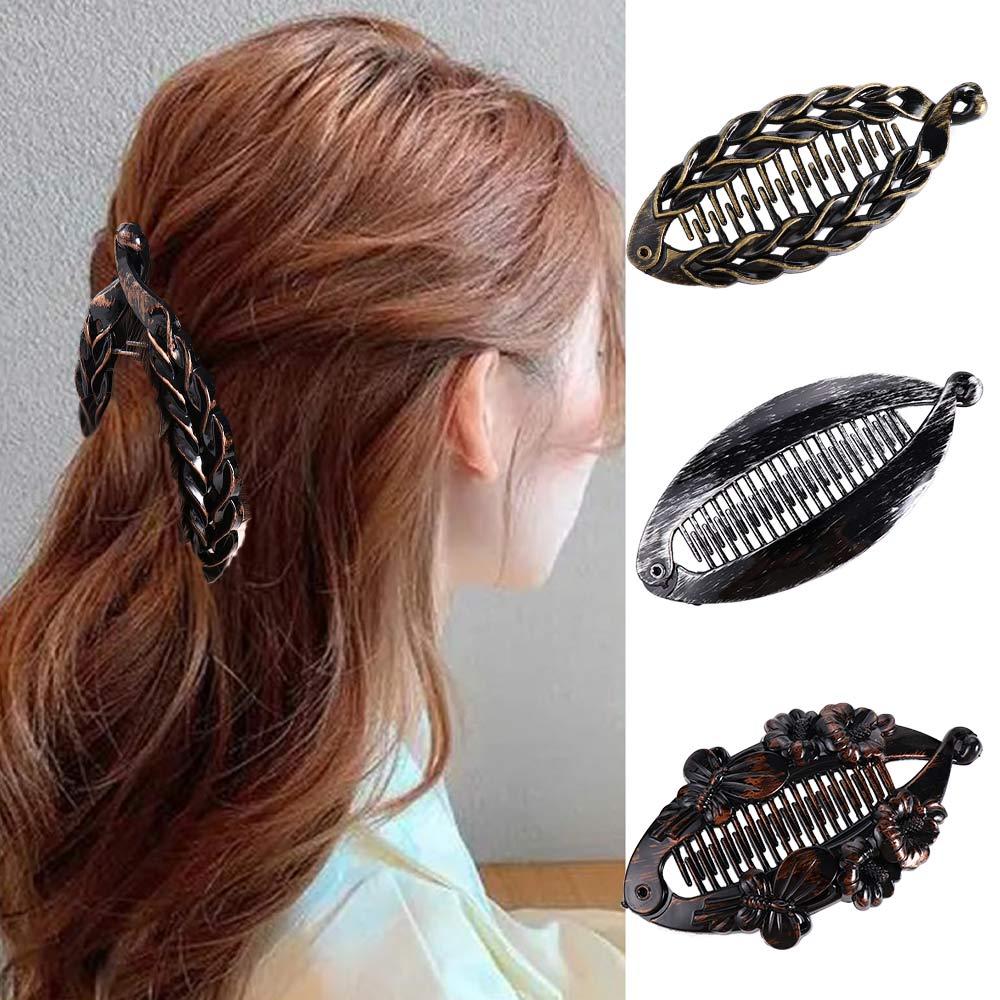 Fashion Banana Clips Fish Shape Women Hair Clips Fish Clip Hair Claws Hairpins