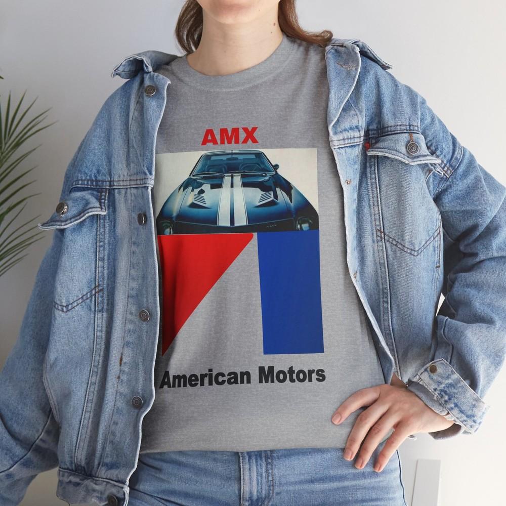 Vintage Car Graphic Tee AMC AMX Muscle Car Unisex T-shirt, Retro Car Lovers Gift Unisex T-Shirt L