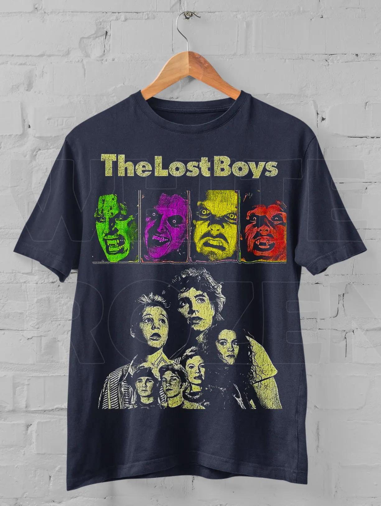 Retro 1980s Vampire Movie Tshirt Lost Boy Pattern Tshirt Printed Tshirt Suitable for Both Unisex and Women S