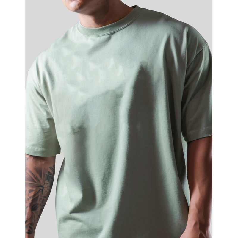 Heavy Weight Pure Cotton round Neck T-Shirt Men Fashion Loose Plus Size Pure Color Fitness Clothes Breathable Summer Sports Short Sleeve