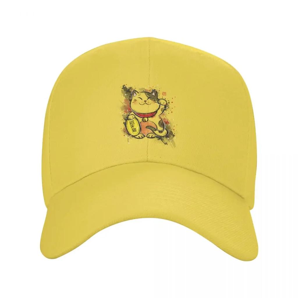 Custom Kawaii Unisexeki Neko Baseball Cap Women Unisex Breathable Lucky Cat Dad Hat Sports Snapback Caps
