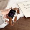 Small waist lychee pattern magnetic buckle strap for Apple Applewatch11 watch iwatch1098SE
