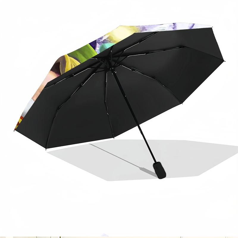 The Legend of Zelda Print Automatic Open Close Umbrella, Portable Foldable Umbrella, for Outdoor Commute Camping Trip, Ideal Birthday Gift