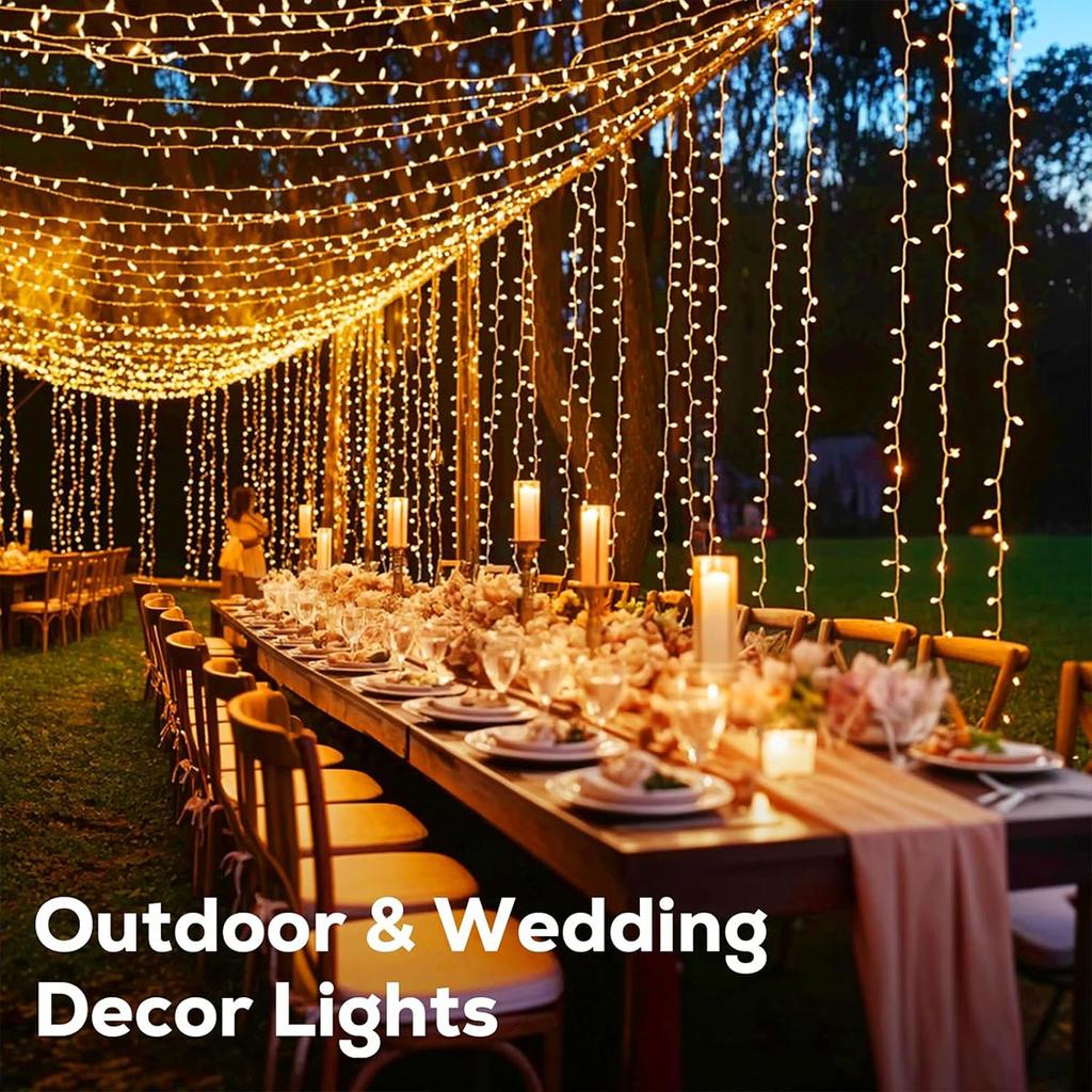 10/20M LED String Light Waterproof Christmas Decoration Fairy Lights for Outdoor Garden Yard Bedroom Wedding Party Holiday Lamps