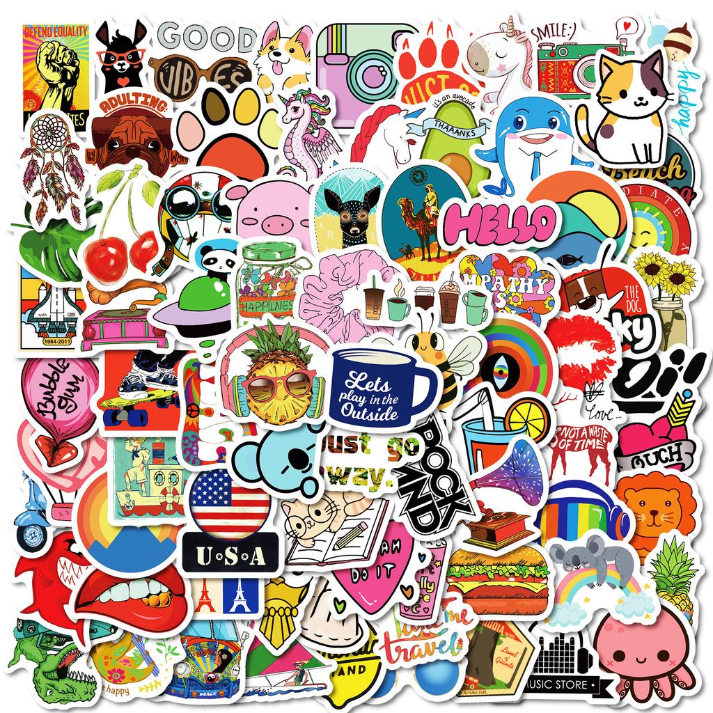 100 Rocket Mix And Match Series Graffiti Stickers Diy Mobile Phone Case Skateboard Guitar Helmet Ice