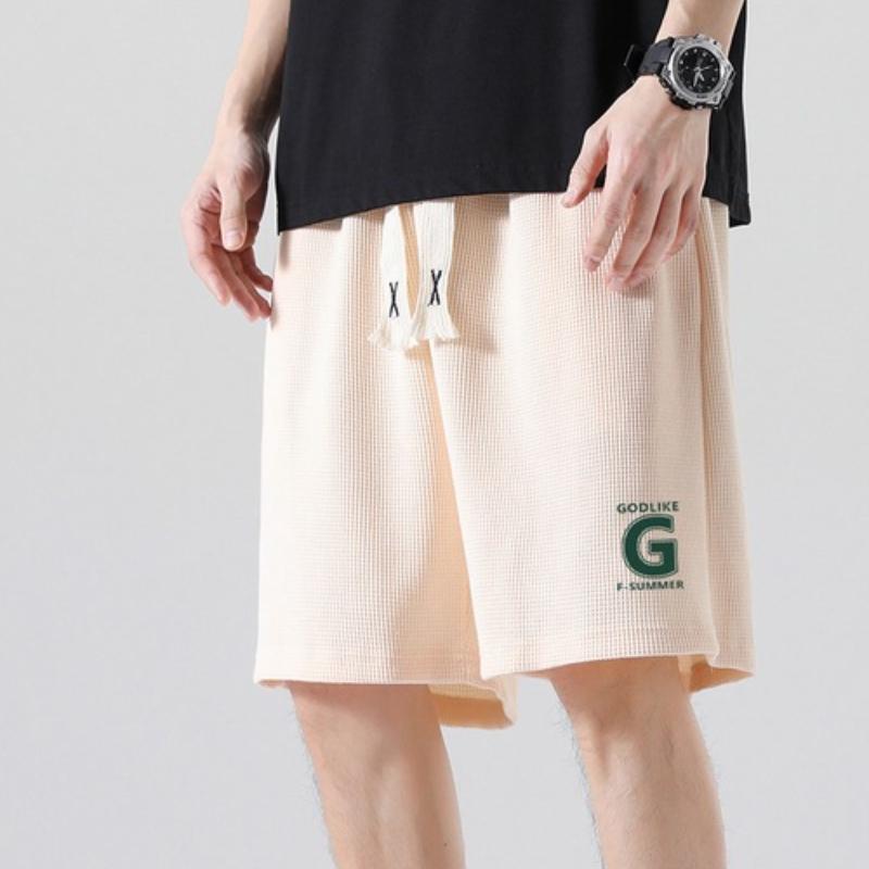 Summer Running Shorts Men Casual Jogging Sport Short Pants  Solid Color Drawstring Loose Dry Gym Sports Shorts