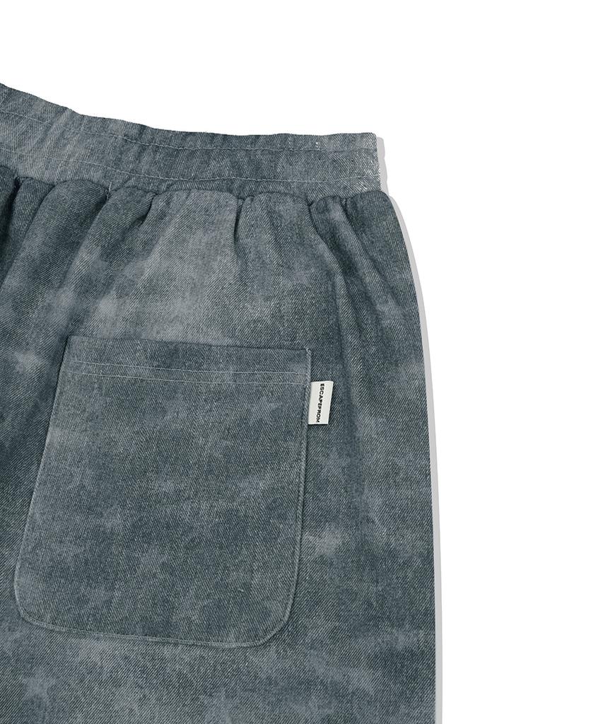 Escape From Blue Star Denim Full Print Bermuda Pants