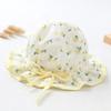 Spring Summer Cute Baby Girls Hat Floral Cotton Bucket Cap Dome Newborn Hats 1-18M