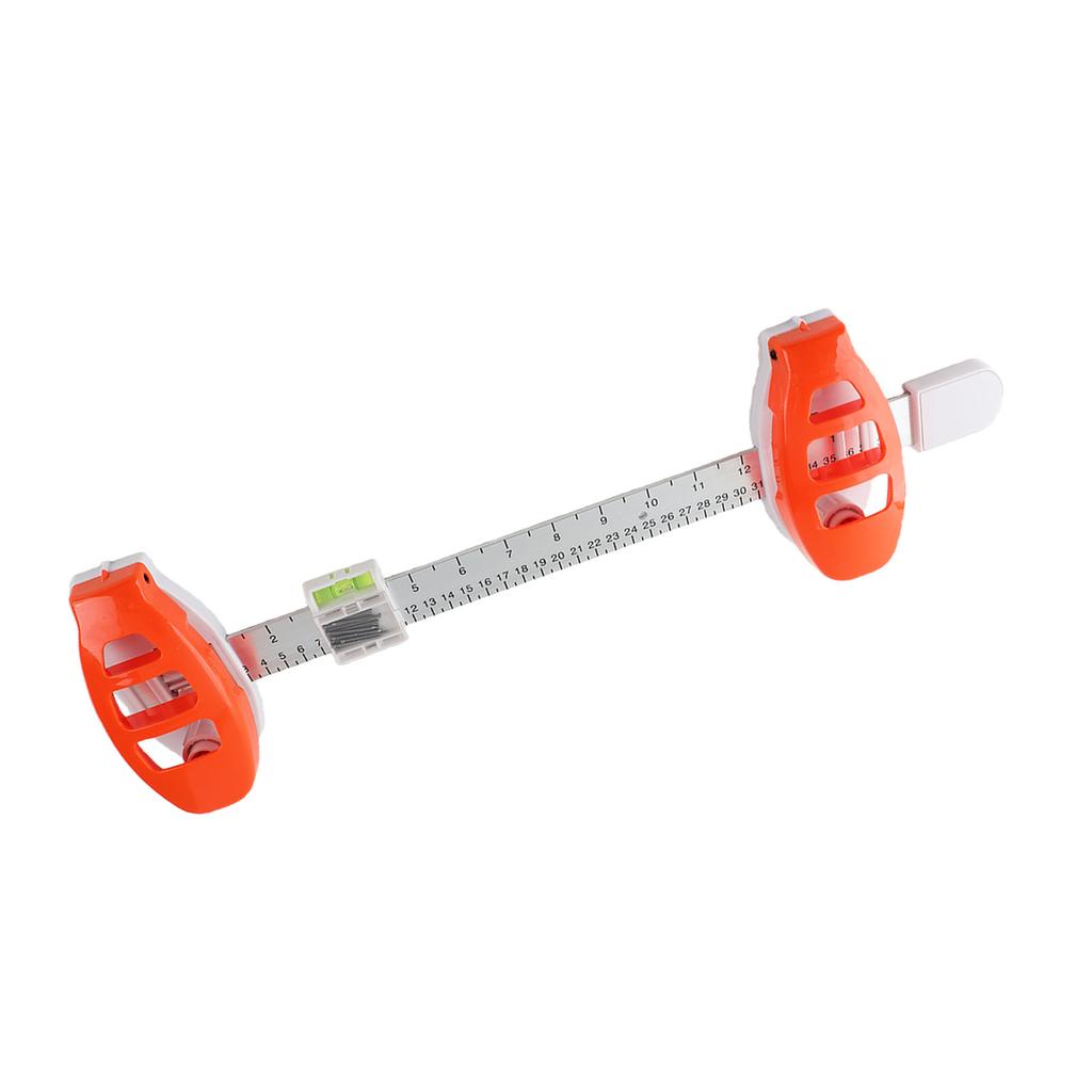 Picture Hanging Tool with Bubble Level Frame Hanging Ruler for Precise Positioning Easy DIY Wall Decor Installation ABS