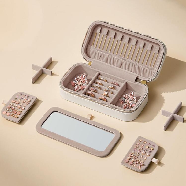 Schmuckkiste aus PU-Leder mit weicher Auskleidung, handgefertigte Accessoires-Organizer-Box, modische Aufbewahrungsbox für Accessoires