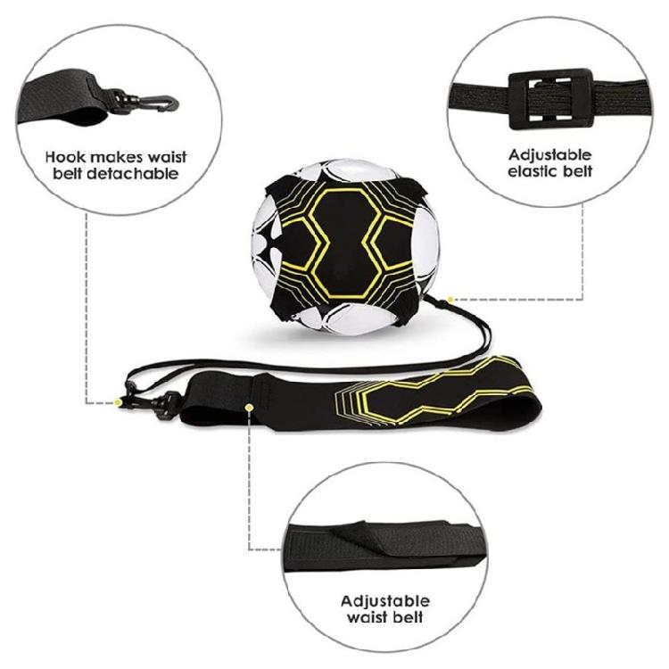 Soccers Trainer Kick Throw Solos Practice Training Aids Control Skill Adjustable