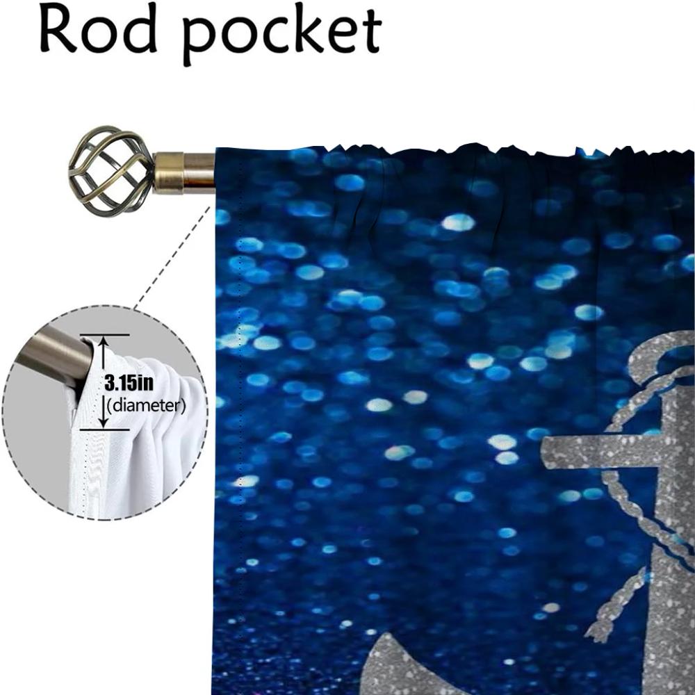 Anker Moderne Wohnzimmer Vorhänge für Kamera Heim Innenvorhänge 2 Stück Jalousien Verdunkelungsvorhang Tüll für Schlafzimmer Küche