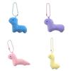 Cute Korean Style Macaron Dinosaur Plush Keychain Soft Short Plush Bag Accessory