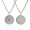 New Yubao Dharani Pendant, Lucky Necklace, Buddha Pendant, Transport Amulet, Double-sided Round Card