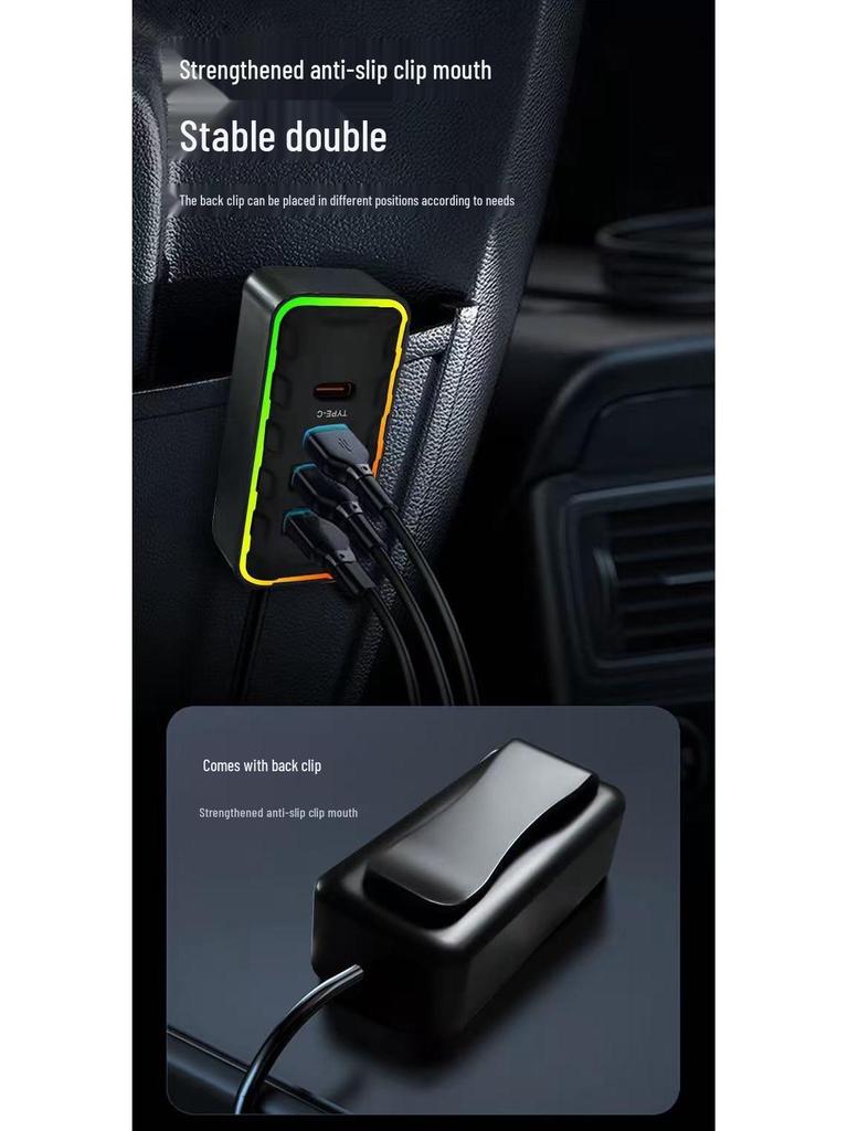 Q39MP Bluetooth Car FM Transmitter with Digital Display & QC3.0 Multifunctional Cigarette Lighter