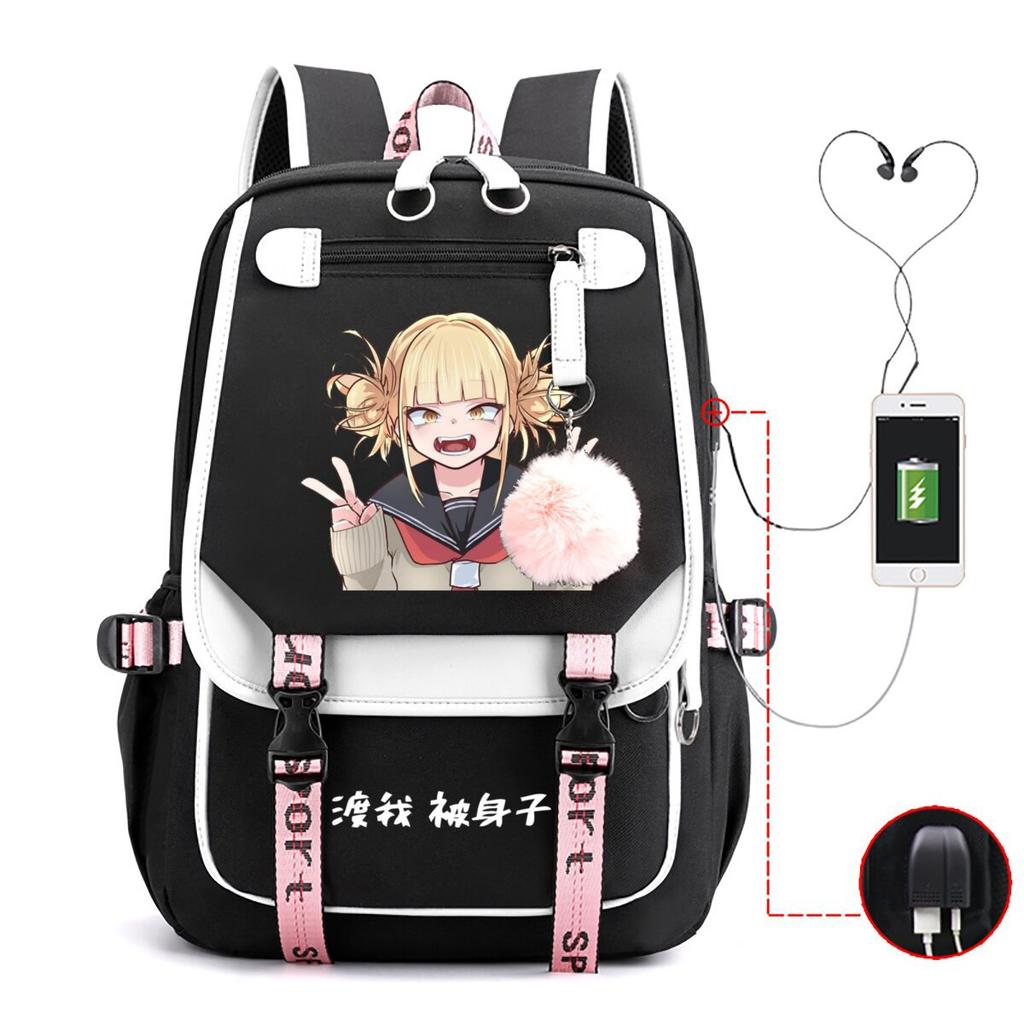 My Hero Academy Has the Same Peripheral Backpack, Animation Two-dimensional Printing, Primary and Secondary School Schoolbag.