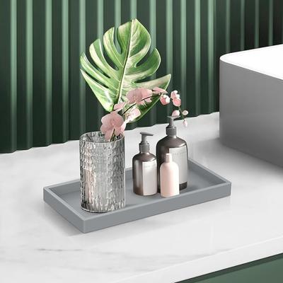 Flexible Badezimmerablagen, Ablage für Arbeitsplatte und Waschtisch – Silikon-Seifenspenderablagen, Spülmittelhalter, Küchen-Arbeitsplatten-Caddy, Organizer-Spülbeckenablage