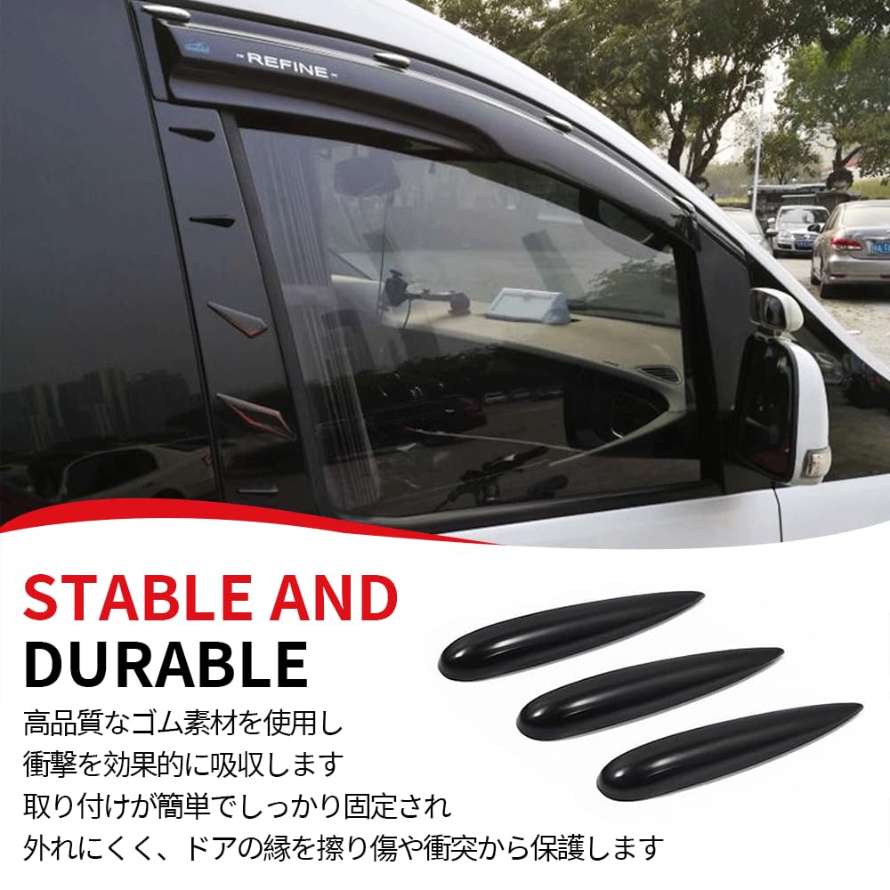 [Set of 12] Vortex Generator Car Universal Clear Flow Effect Aerodynamic Parts for Door