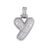 Cross Hip Hop Copper Zircon 26-Letter Pendant Necklace