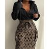 IHUASU Women's Fashion Autumn Winter Long Sleeve Casual Dresses Elegant
