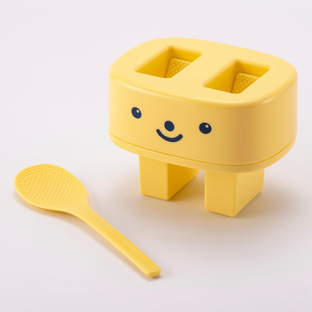 Kai KAI Rice Ball with Rice Dishwasher Little Chef KAI Made In FG5212 Pop-Up Mold, Mini, Paddle, Safe, Club, Yellow, KITCHEN, Japan,