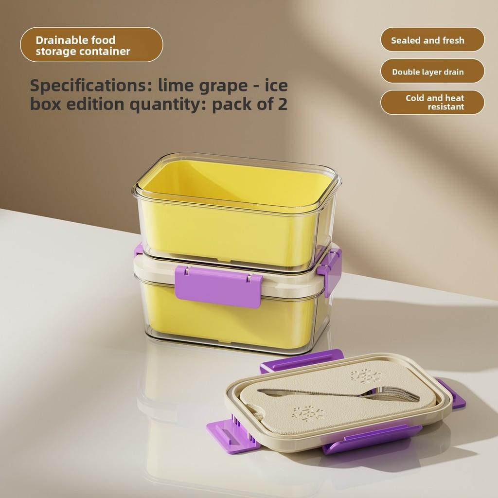 Fruits Bento Box For Outdoor Use With Leakproof Design For Camping