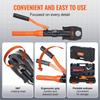Copper Tube Fittings Crimping Tool with V12/15/18/22/28 Jaws 360° Rotate